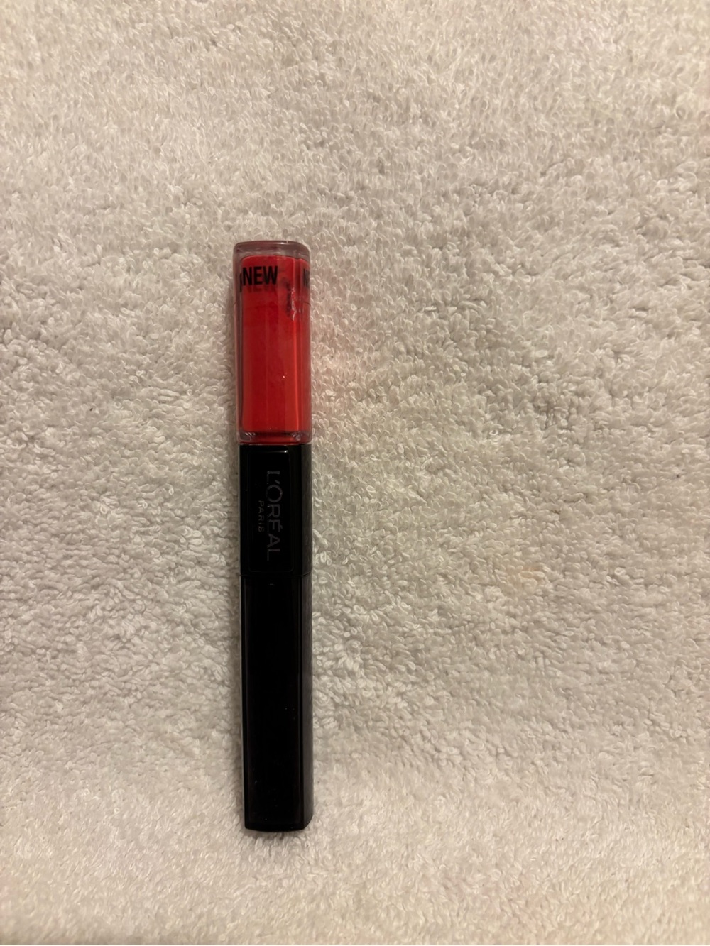 New L’Oréal 2 part liquid lipstick shade 209 captivated by cerise
